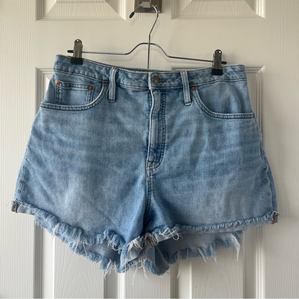 Madewell Curvy High Rose Denim Shorts - Size 30